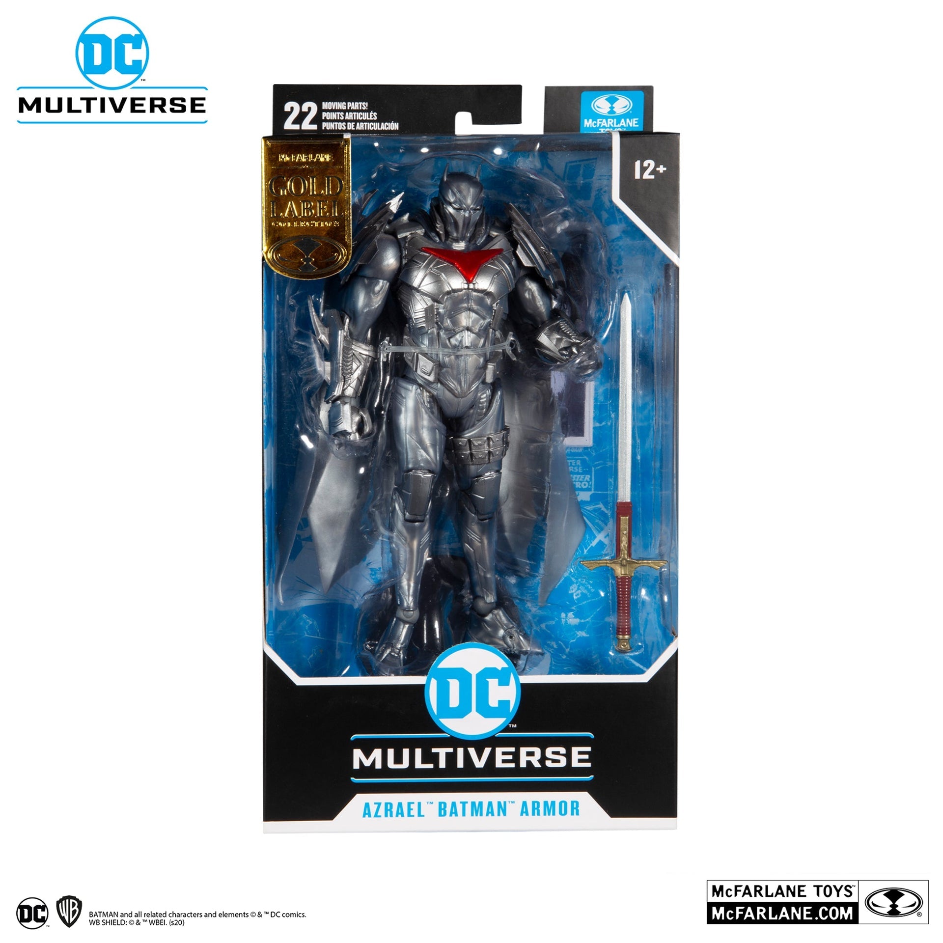 azrael™ batman™ armor gold label mcfarlane toys
