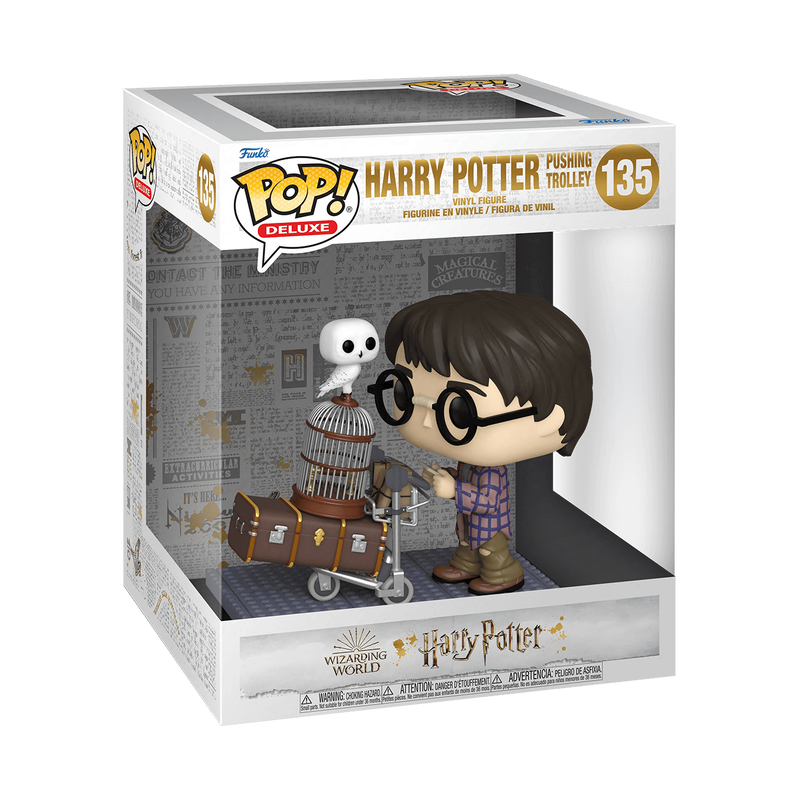 pop deluxe harry potter pushing trolley 135