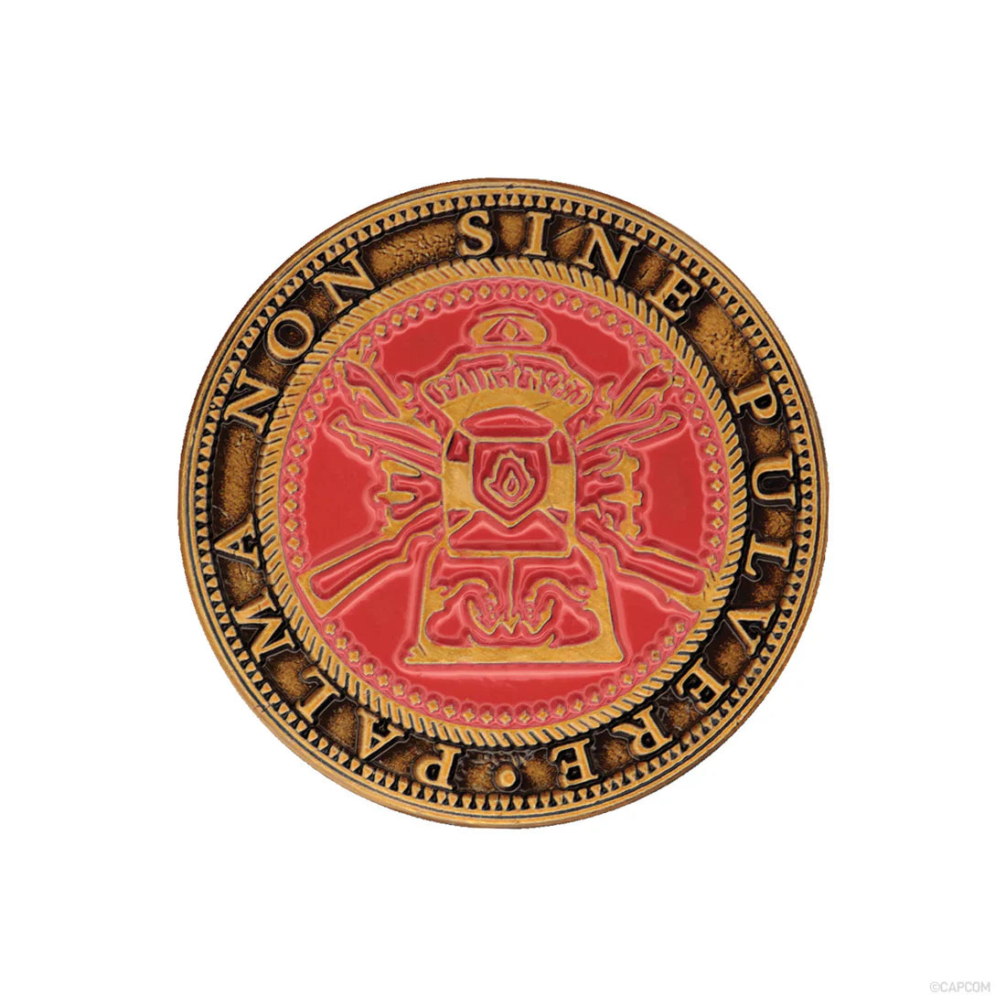 resident evil 4 set of two metal shooting gallery tokens fanattik