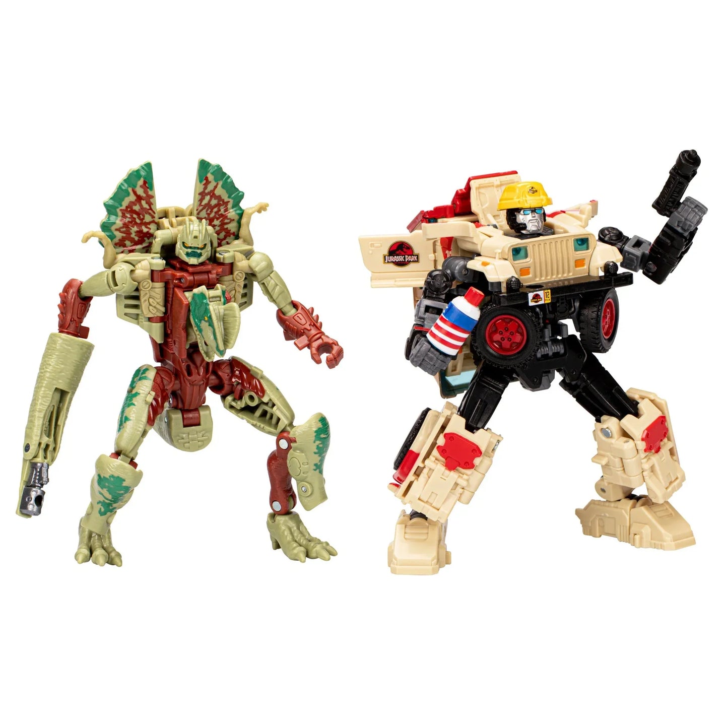 Transformers Collaborative Jurassic Park x Transformers Dilophocon et Autobot JP12