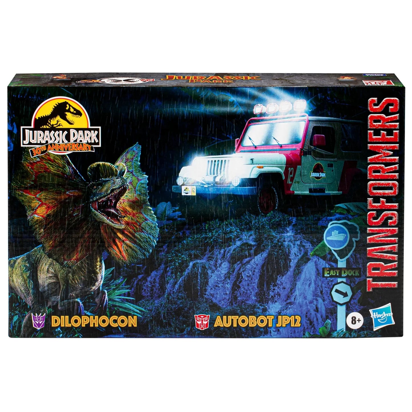 Transformers Collaborative Jurassic Park x Transformers Dilophocon et Autobot JP12