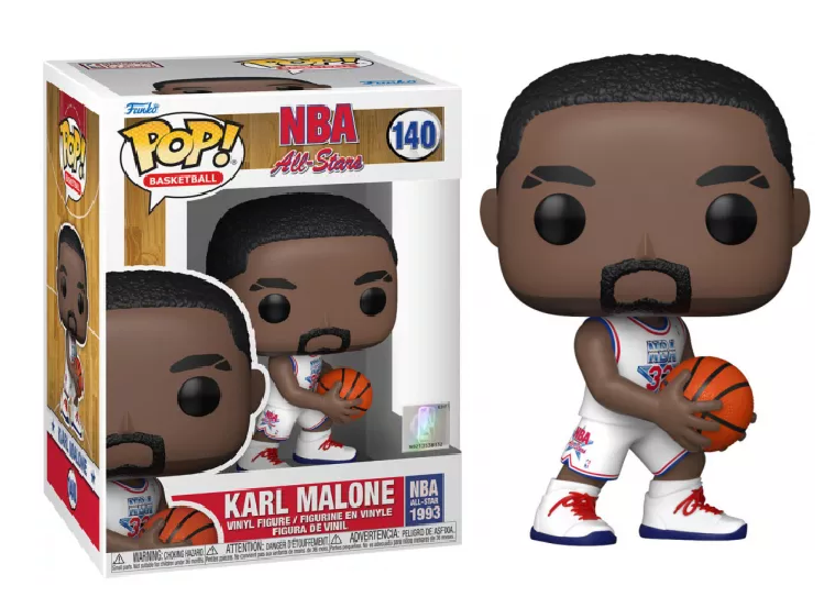 NBA Legends POP N° 140 Karl Malone (White All star uni 1993)