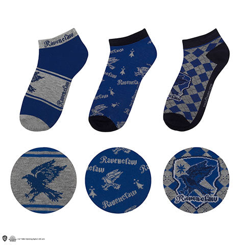 harry potter serdaigle lot de 3 paires de chaussettes
