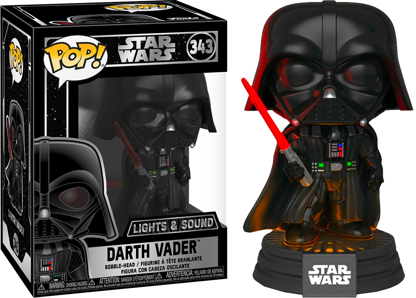 pop lights and sounds darth vader 343