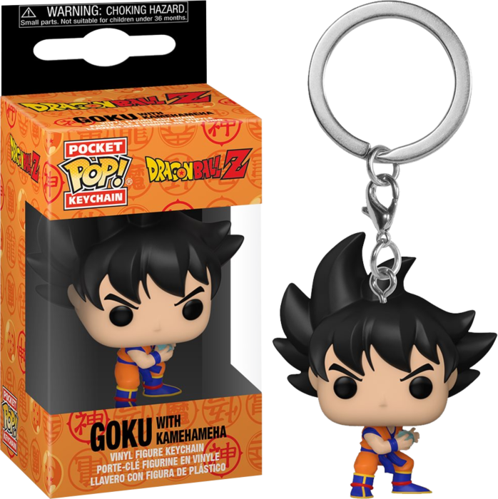 pop keychain goku with kamehameha
