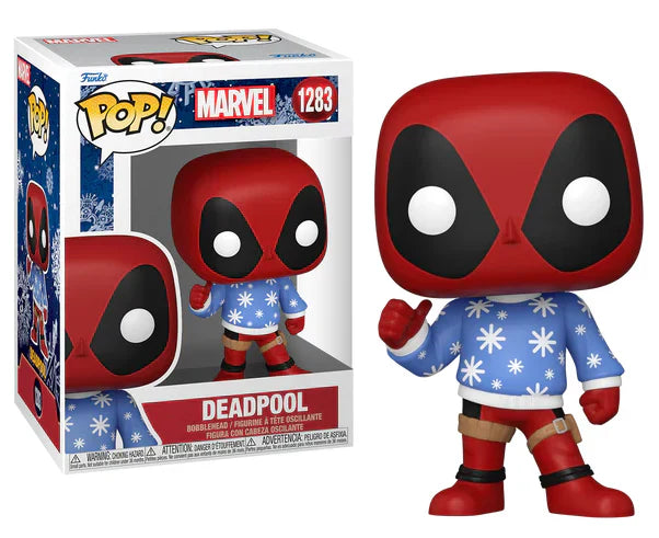 pop holiday deadpool in ugly sweater 1283