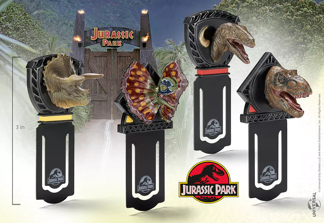 marque-pages-jurassic-park-dinosaures-noble-collection
