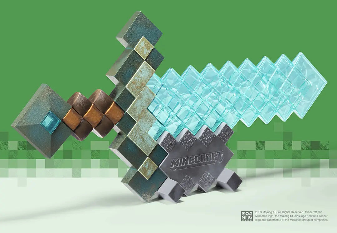 epee diamant replique collector minecraft noble collection
