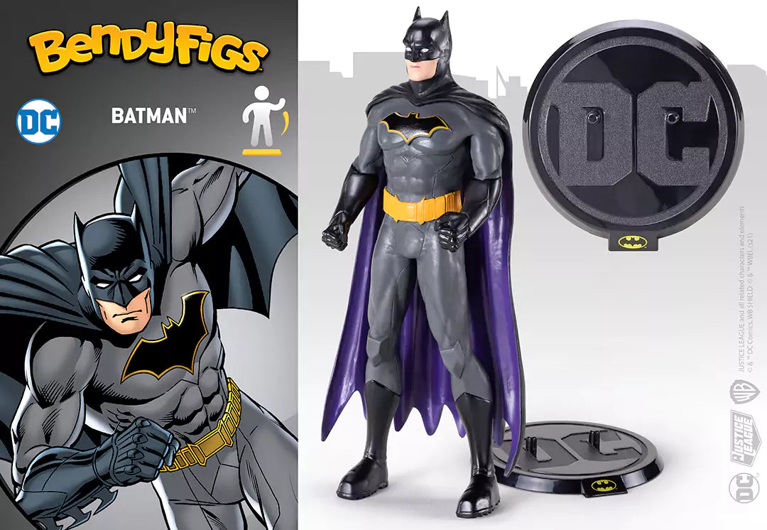 bendyfigs dc comics batman noble collection