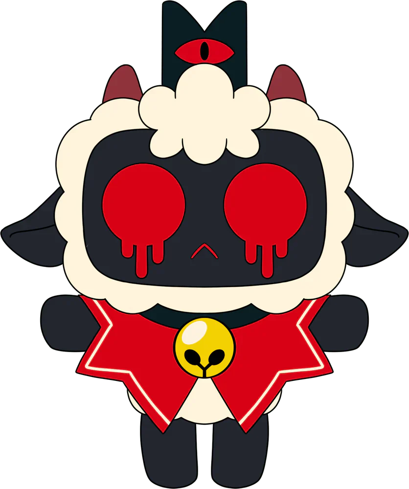 Peluche The Lamb Youtooz Cult of the Lamb peluche The Lamb Sit Plush