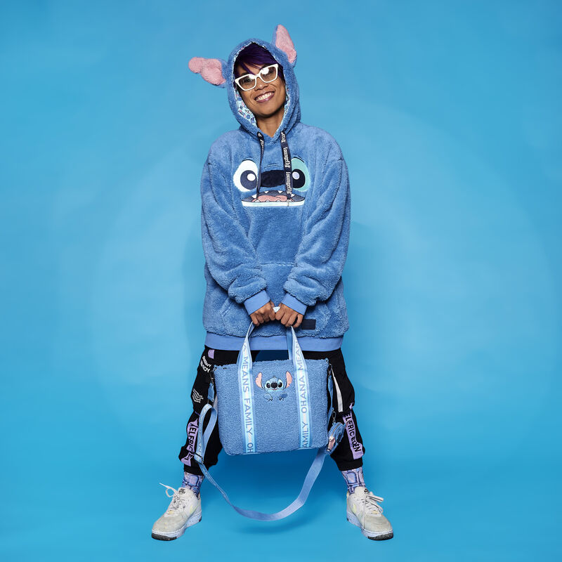Tote Bag avec Porte Monnaie Lilo et Stitch - Stitch "Sherpa"