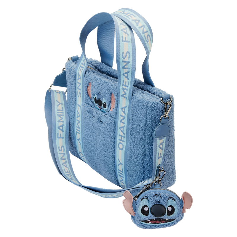 Tote Bag avec Porte Monnaie Lilo et Stitch - Stitch "Sherpa"