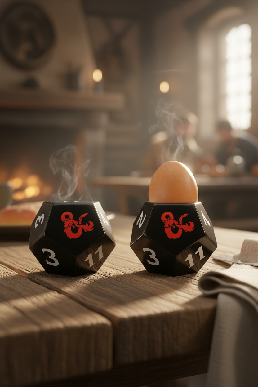 Coquetier avec salière Donjons et Dragons - Dé