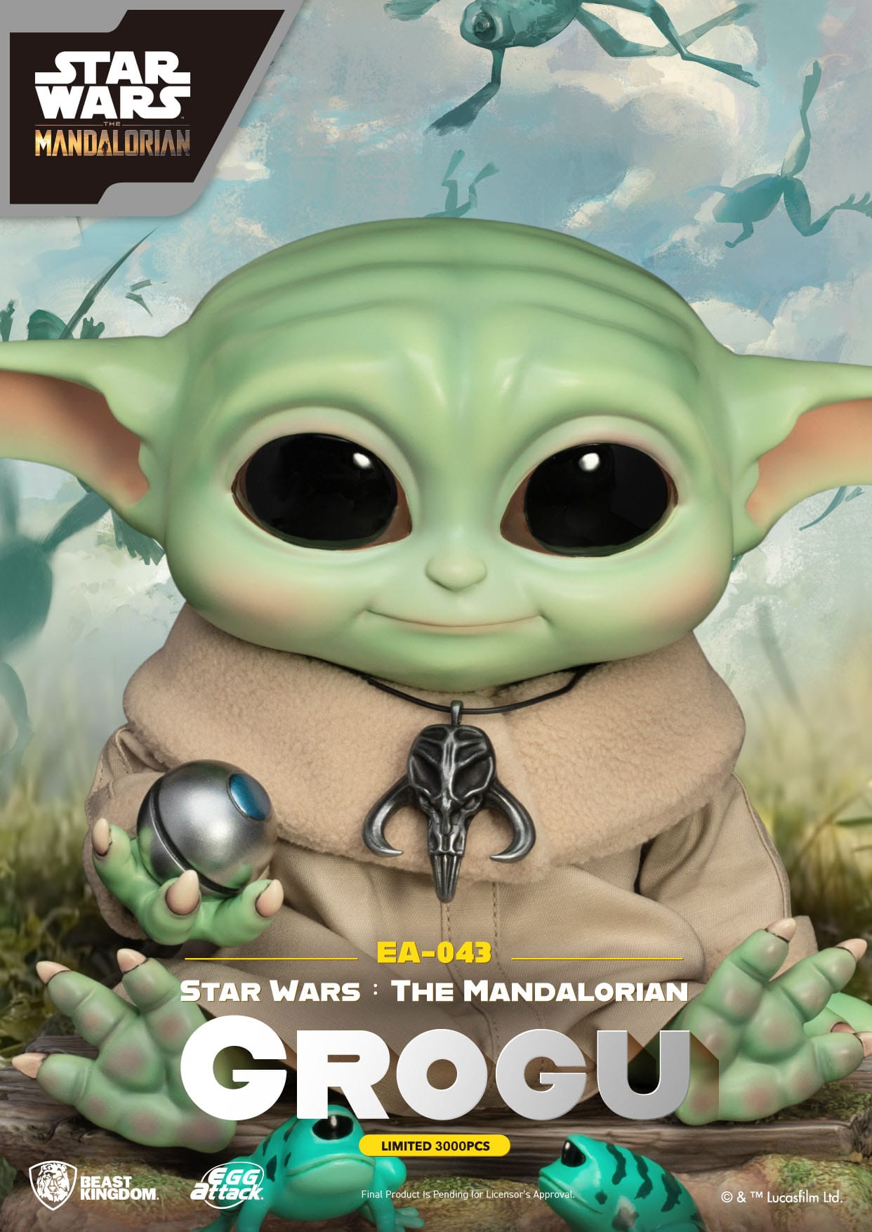 star-wars-the-mandalorian-statuette-egg-attack-grogu-beast-kingdom