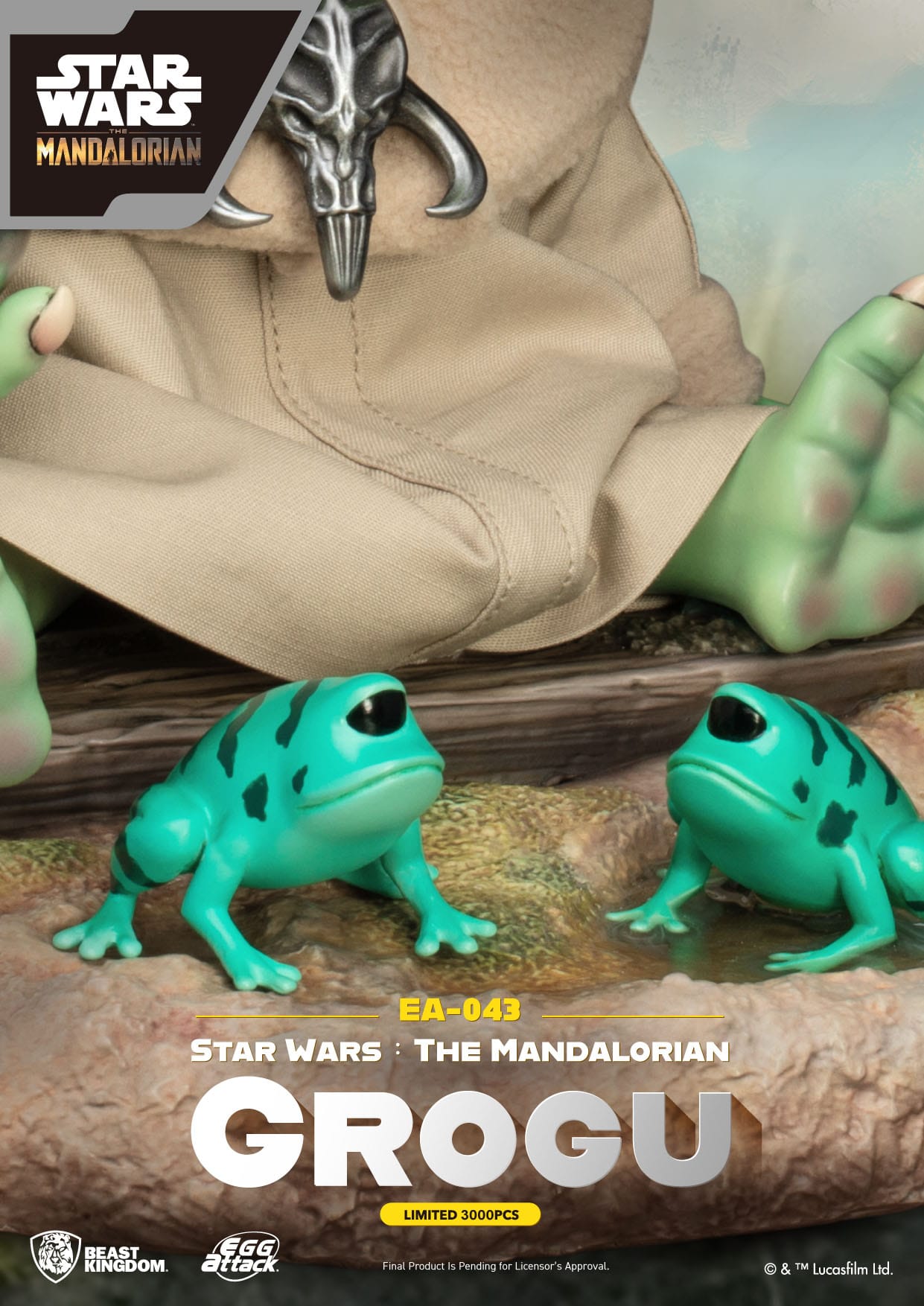 star-wars-the-mandalorian-statuette-egg-attack-grogu-beast-kingdom