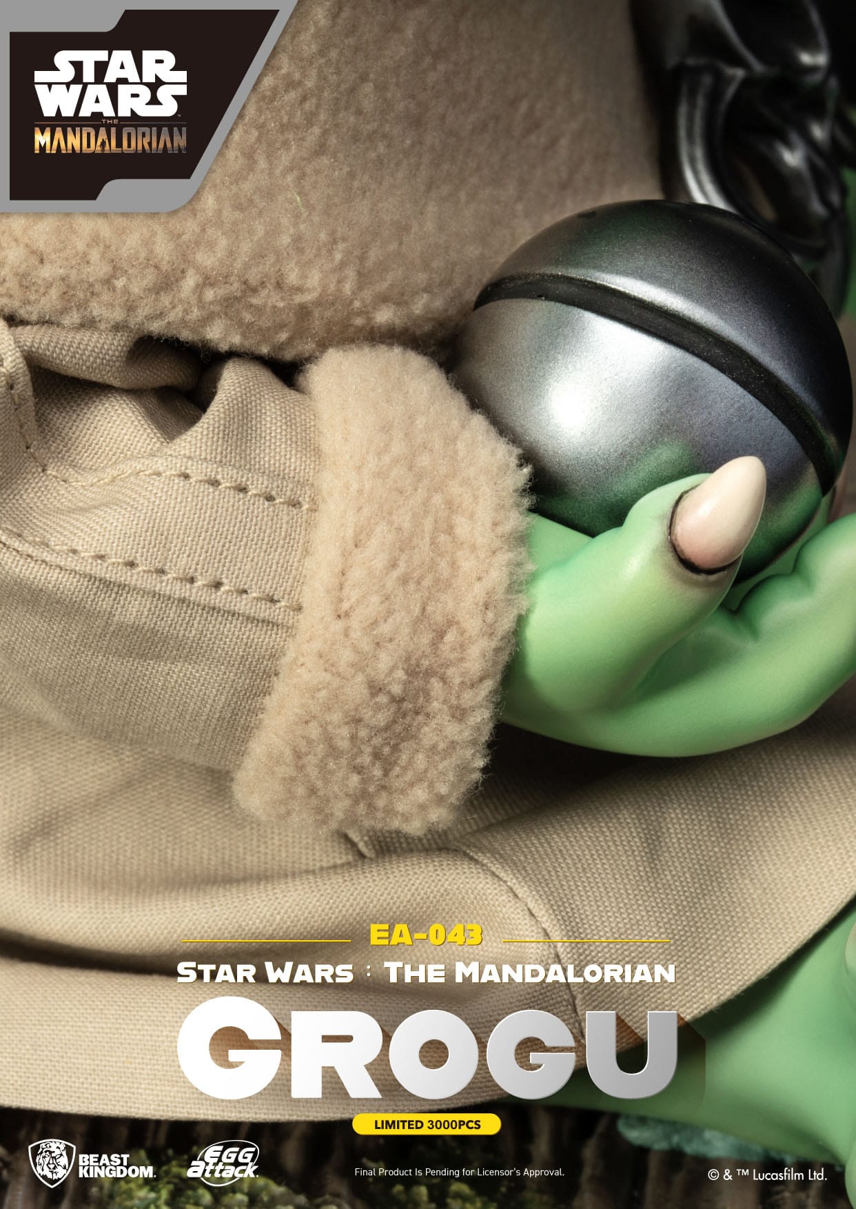 star-wars-the-mandalorian-statuette-egg-attack-grogu-beast-kingdom