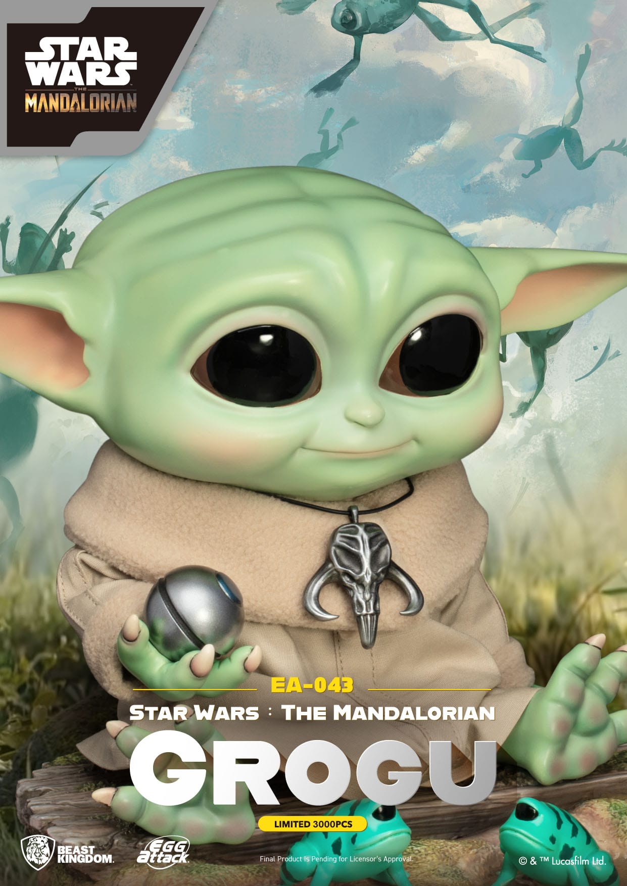 star-wars-the-mandalorian-statuette-egg-attack-grogu-beast-kingdom