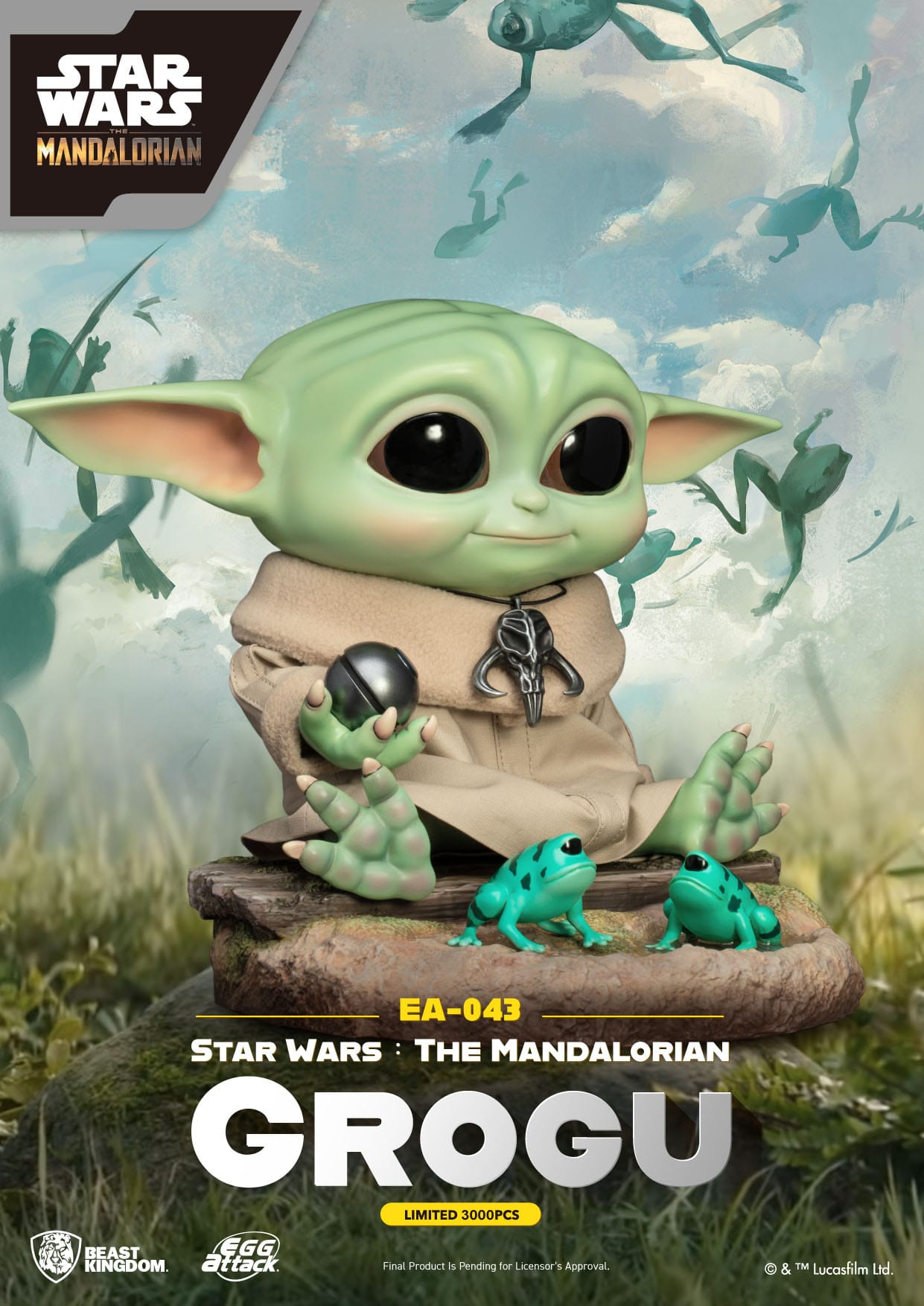star-wars-the-mandalorian-statuette-egg-attack-grogu-beast-kingdom