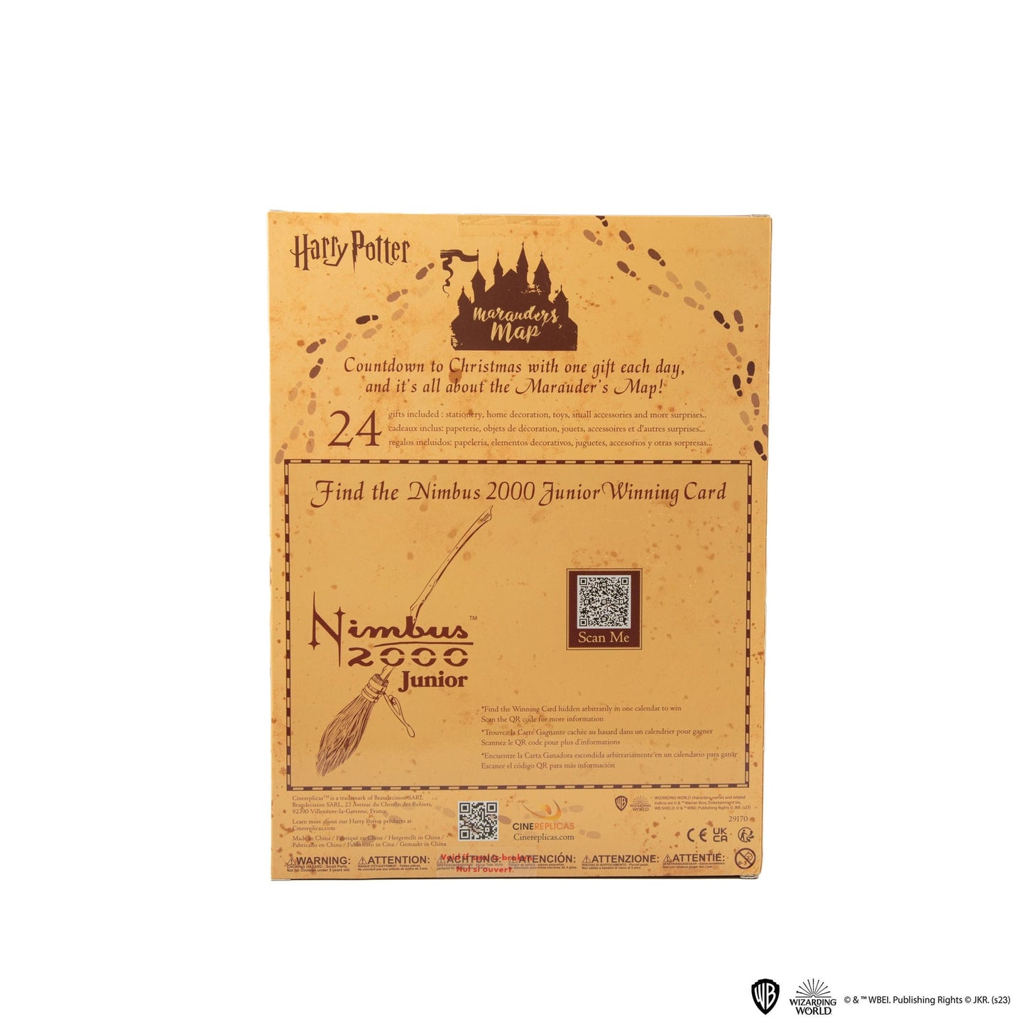 Calendrier de l'avent Harry Potter - Carte du Maraudeur