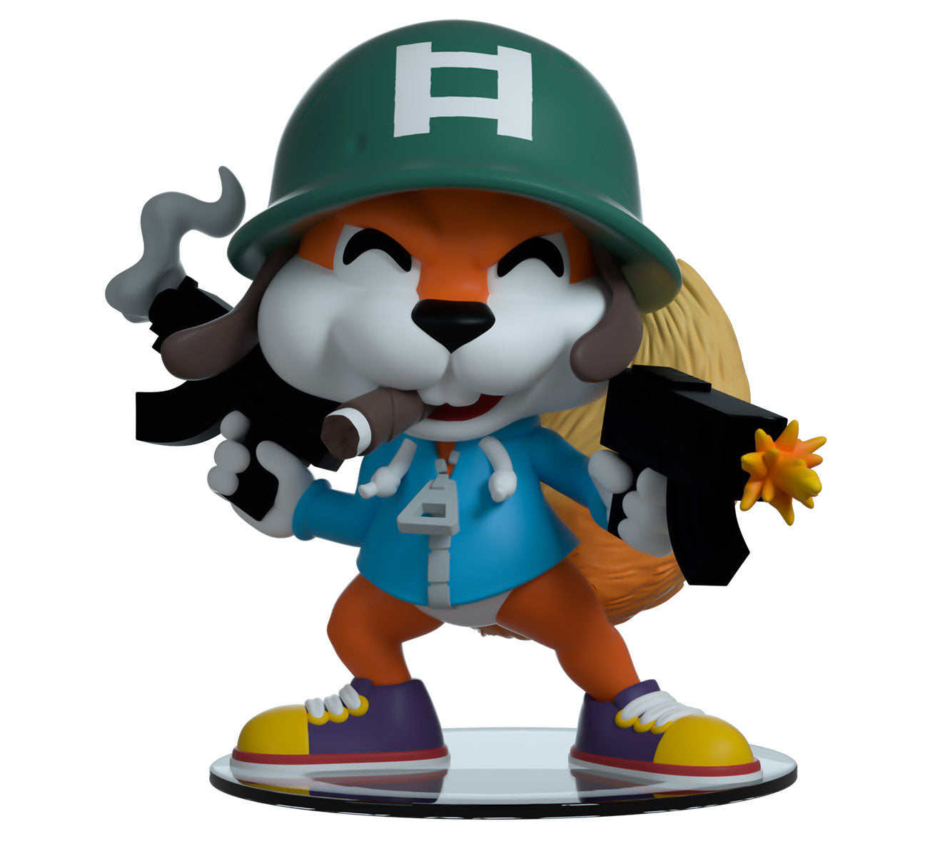 conkers bad fur day vinyl figurine soldier conker youtooz