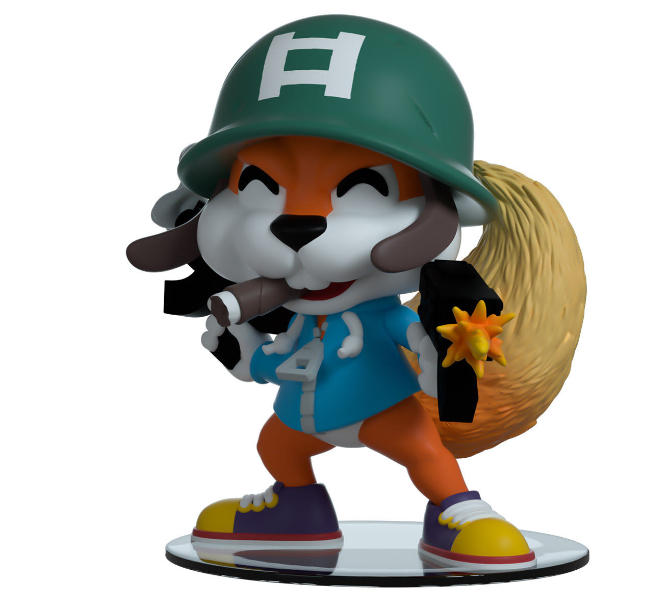 conkers bad fur day vinyl figurine soldier conker youtooz