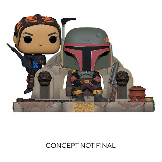 pop moment boba fett fennec on throne 486