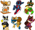 Popgoes Beach Pin Set