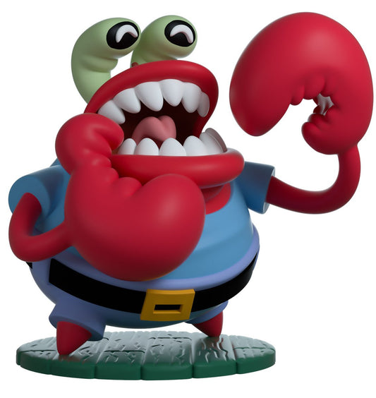 bob leponge vinyl figurine choking mr krabs youtooz