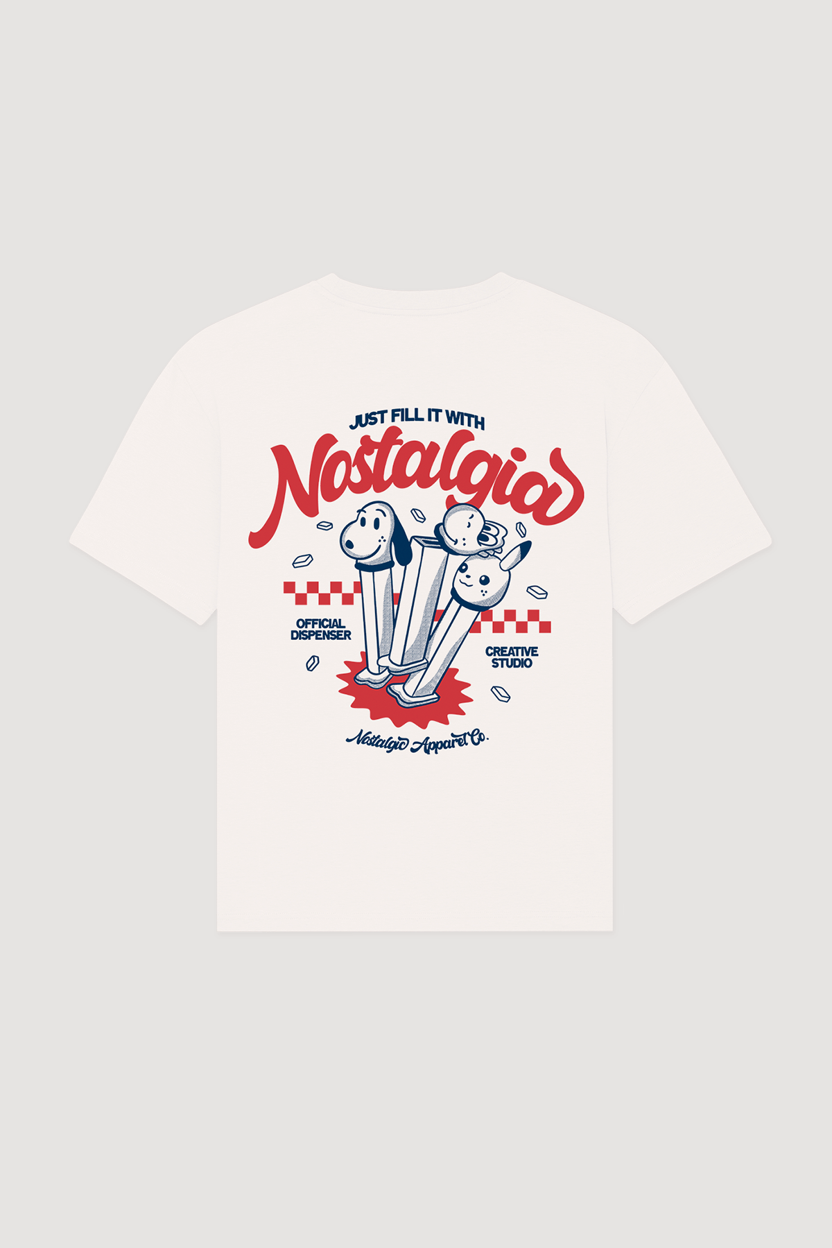 t shirt just fill it with nostalgia nostalgic apparel