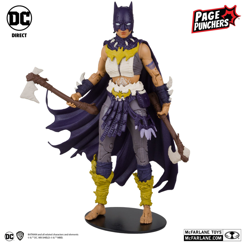 batgirl 7 figure with batman fighting the frozen comic page punchers