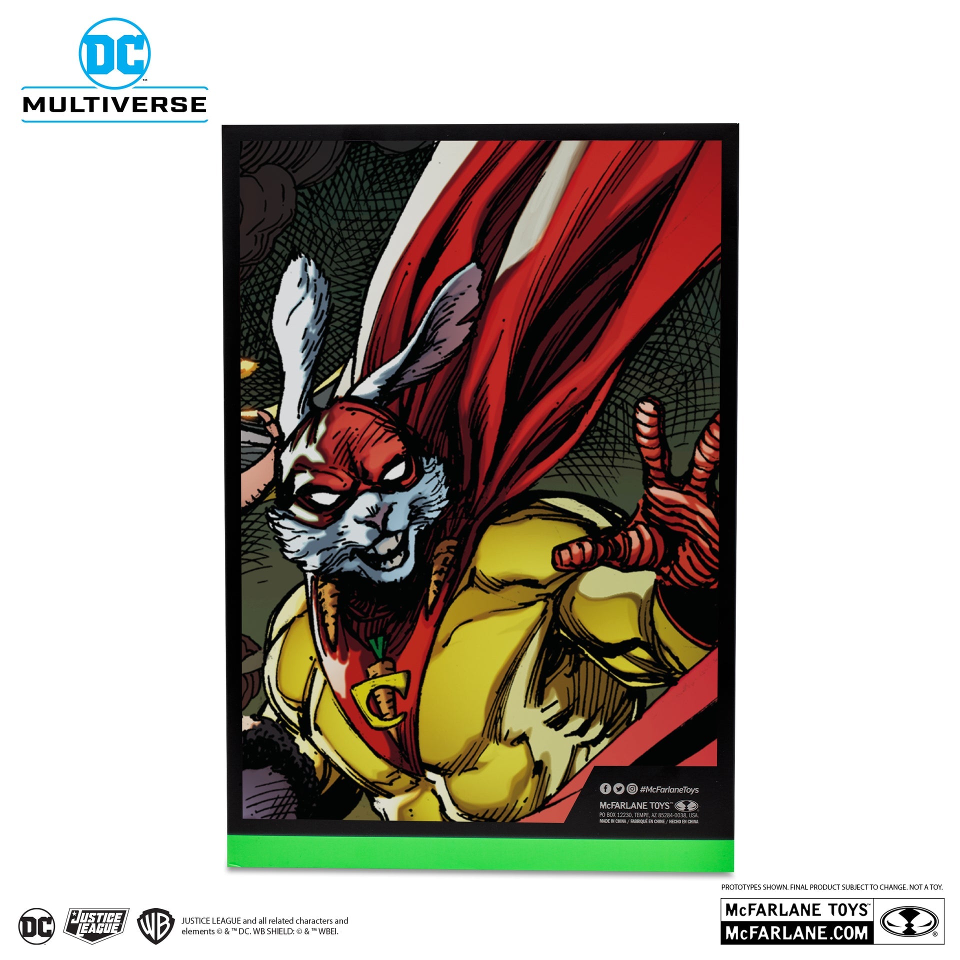 captain carrot justice league incarnate glow in the dark edition gold label mcfarlane toys