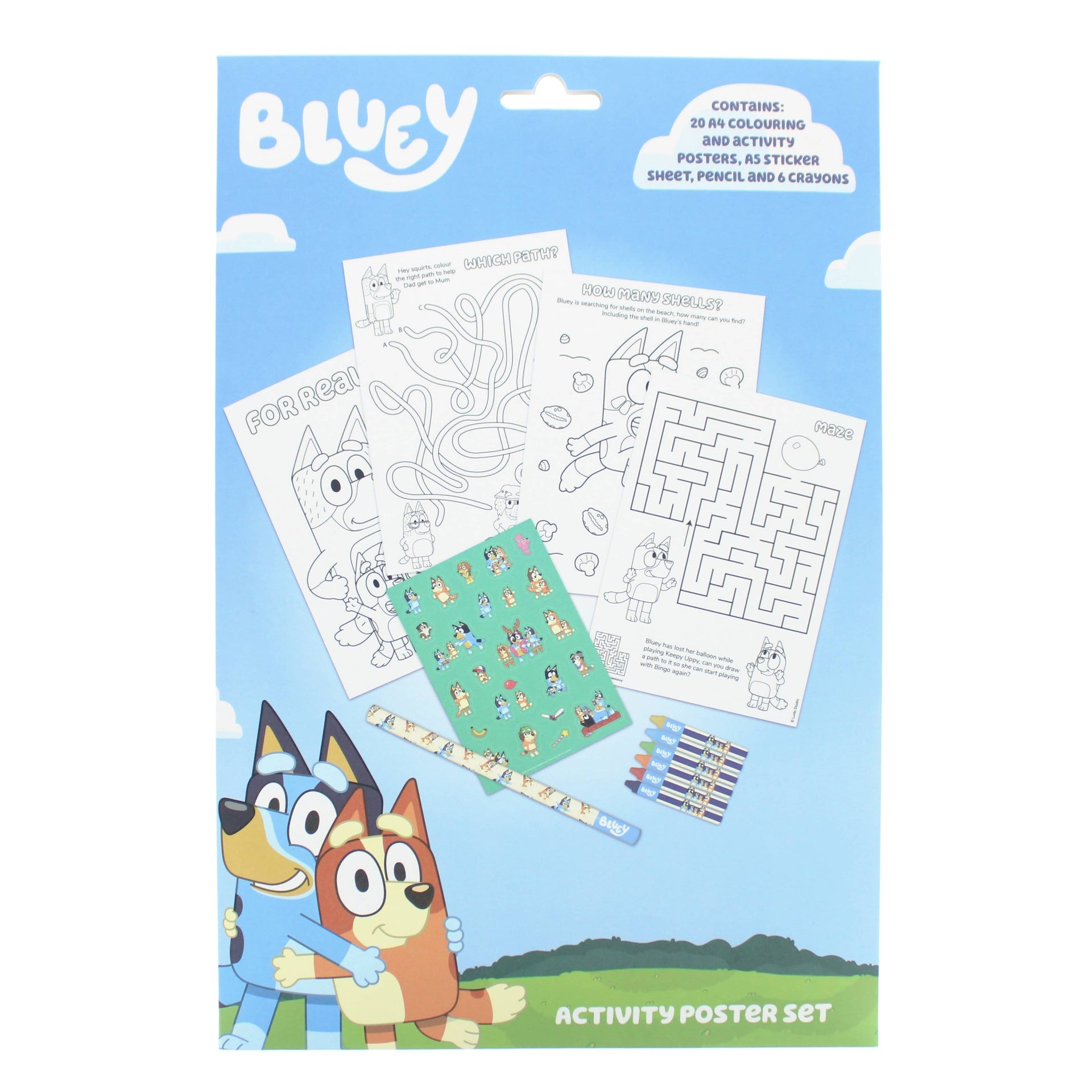 d'activités – Bluey Poster | Blueprint Collections – vue 1