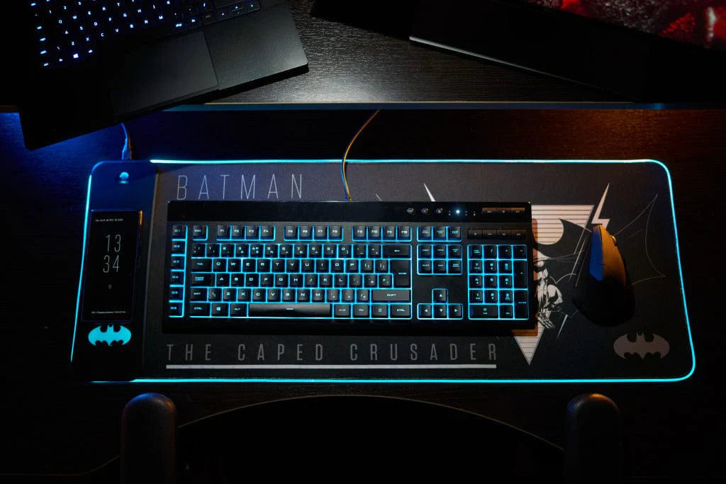 Tapis de jeu géant et Chargeur de téléphone portable - Batman