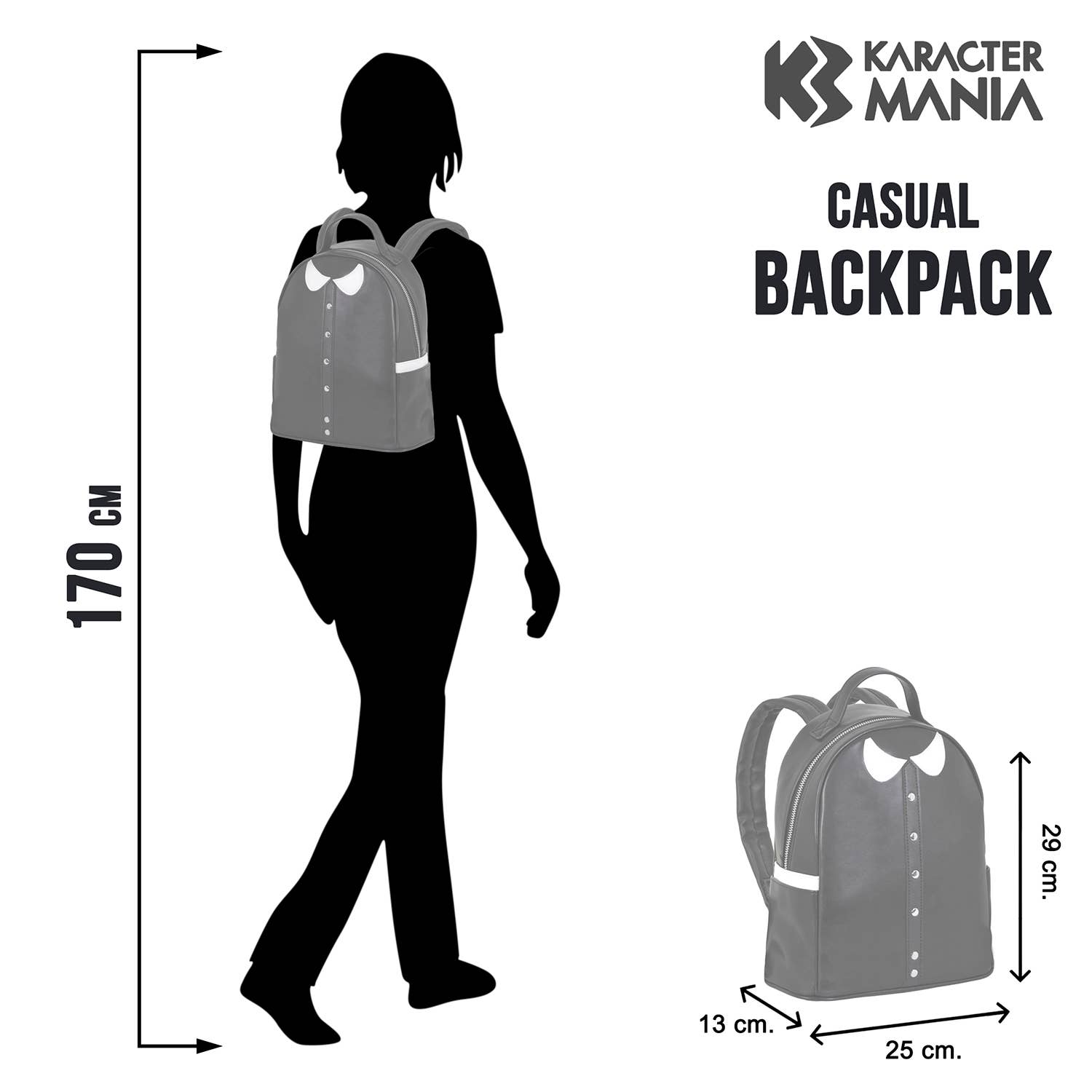 Mercredi Varsity Casual-Sac à dos Casual, Noir