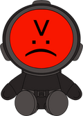 Content Warning Red Plush (9in)