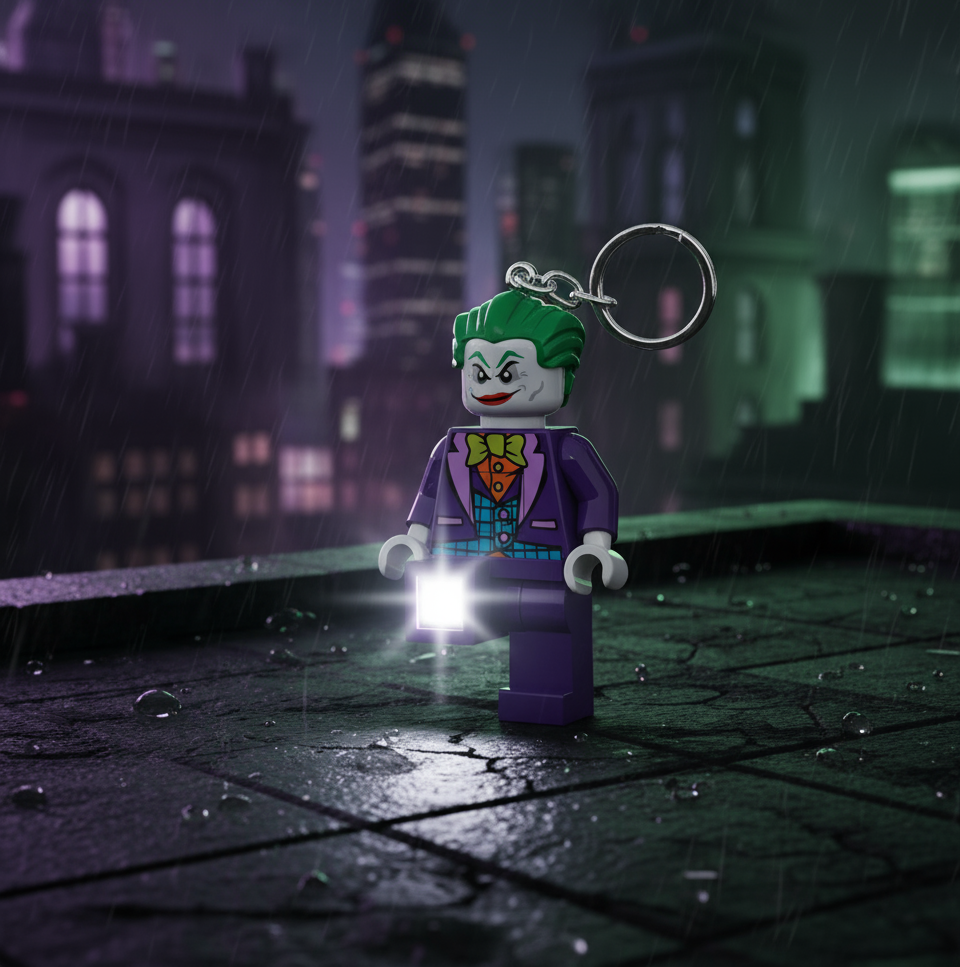 Porte-clés LEGO DC - LE JOKER - produit Joy Toy