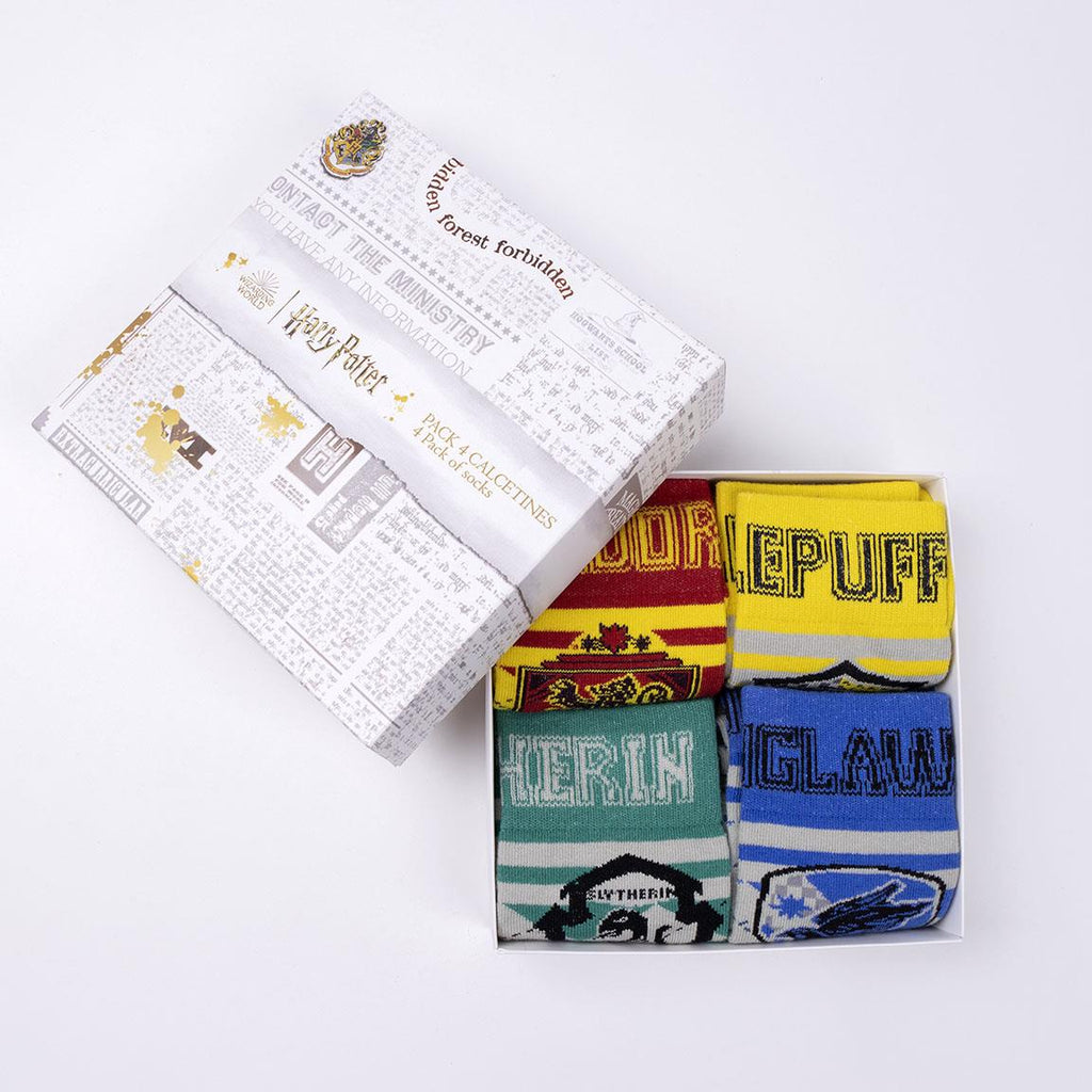 Pack 4 Paires de Chaussettes Harry Potter - 4 Maisons