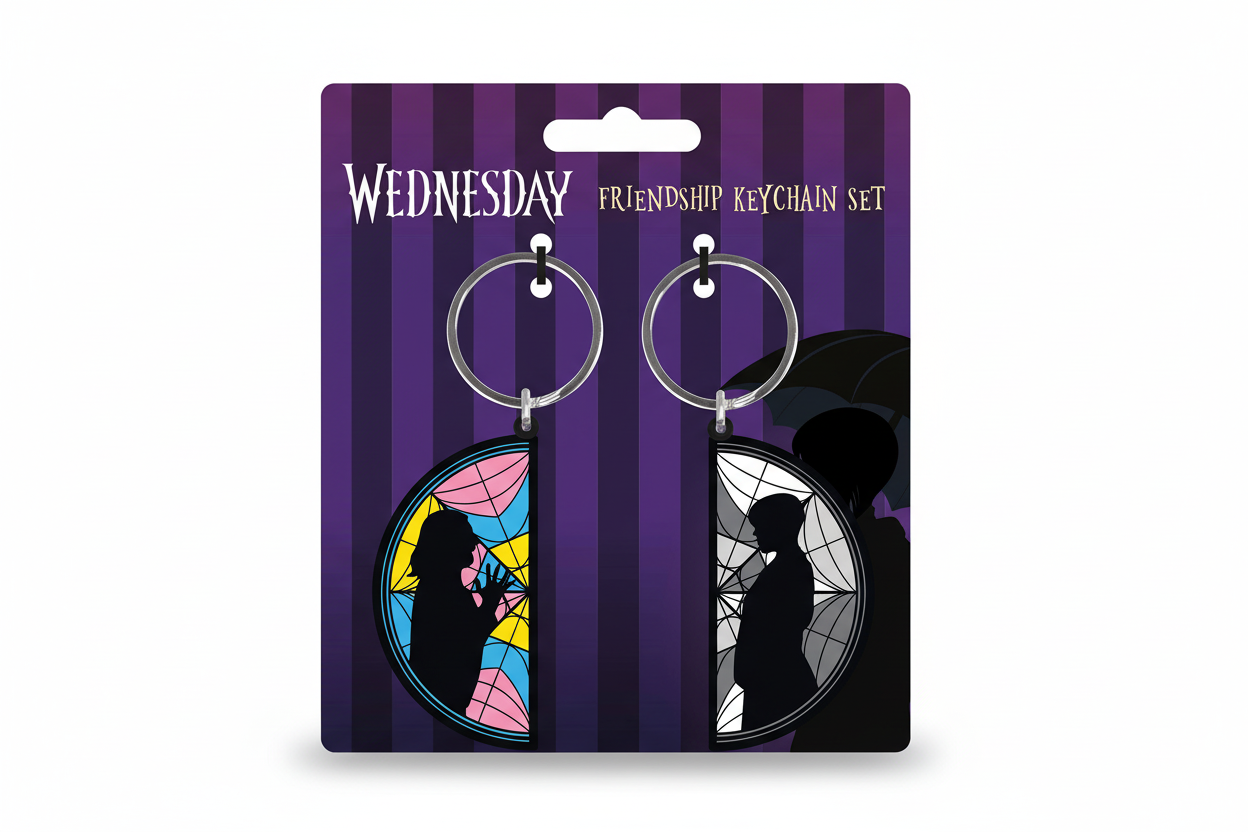 Porte-clés Mercredi - Fenêtre 2-Pack