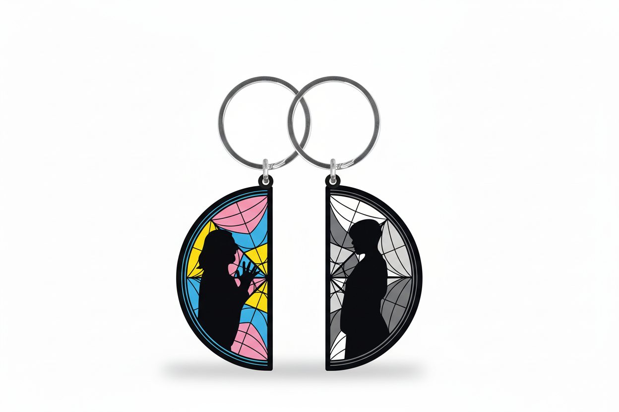 Porte-clés Mercredi - Fenêtre 2-Pack