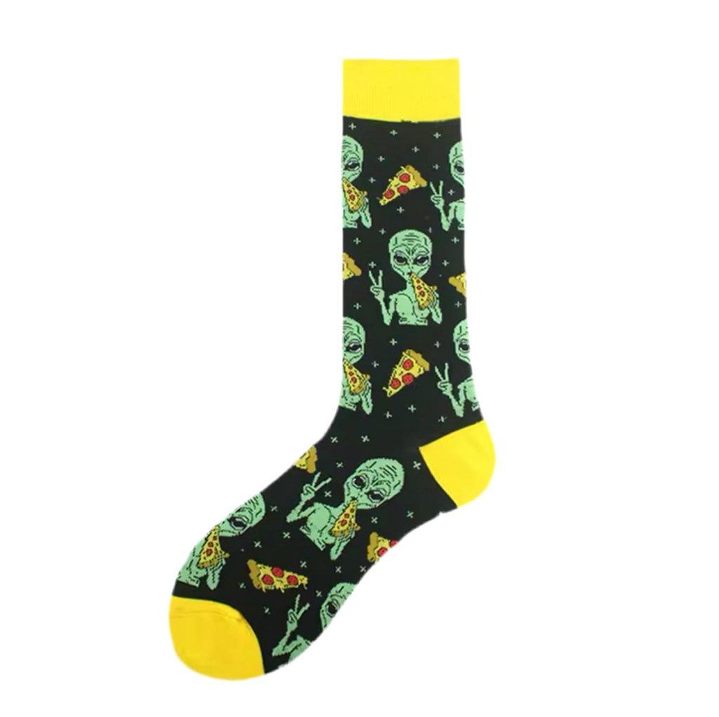 Chaussettes Alien & Pizza