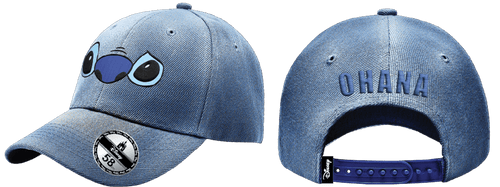 casquette denim lilo stitch stitch yeux cotton division