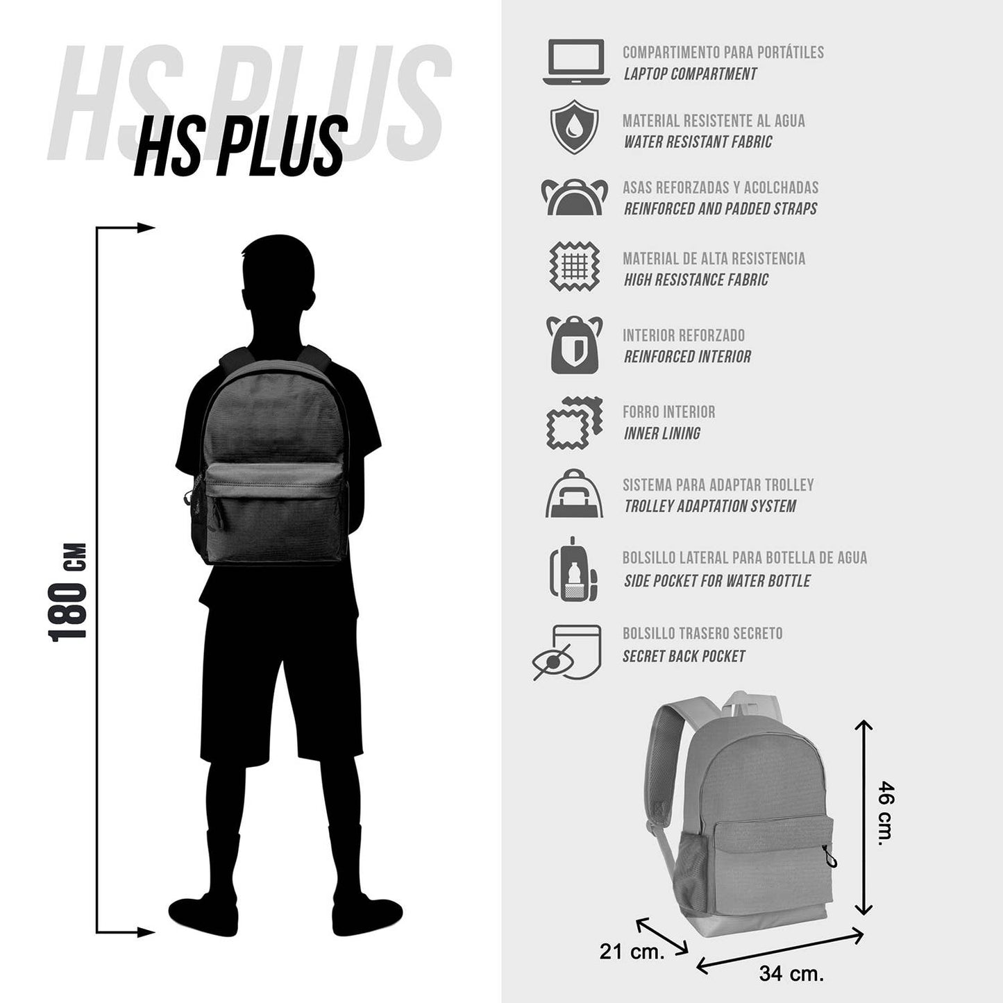 Marvel Deadpool Bad-Sac à dos HS PLUS