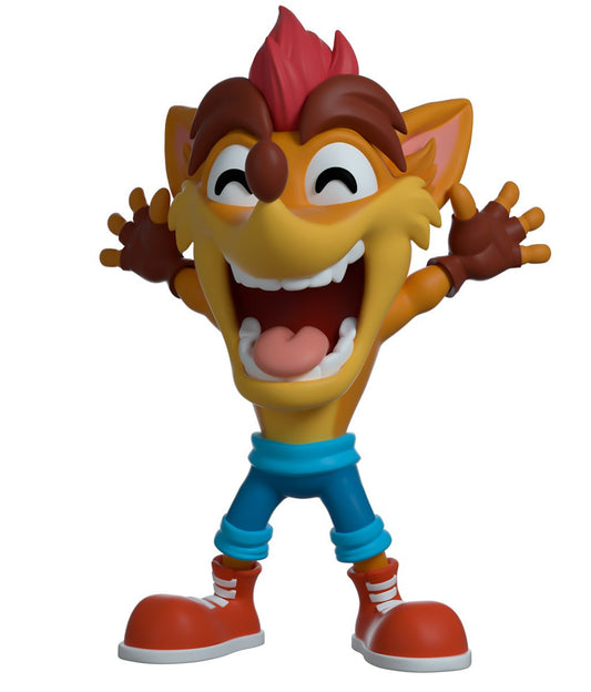 crash bandicoot vinyl figurine woah crash youtooz