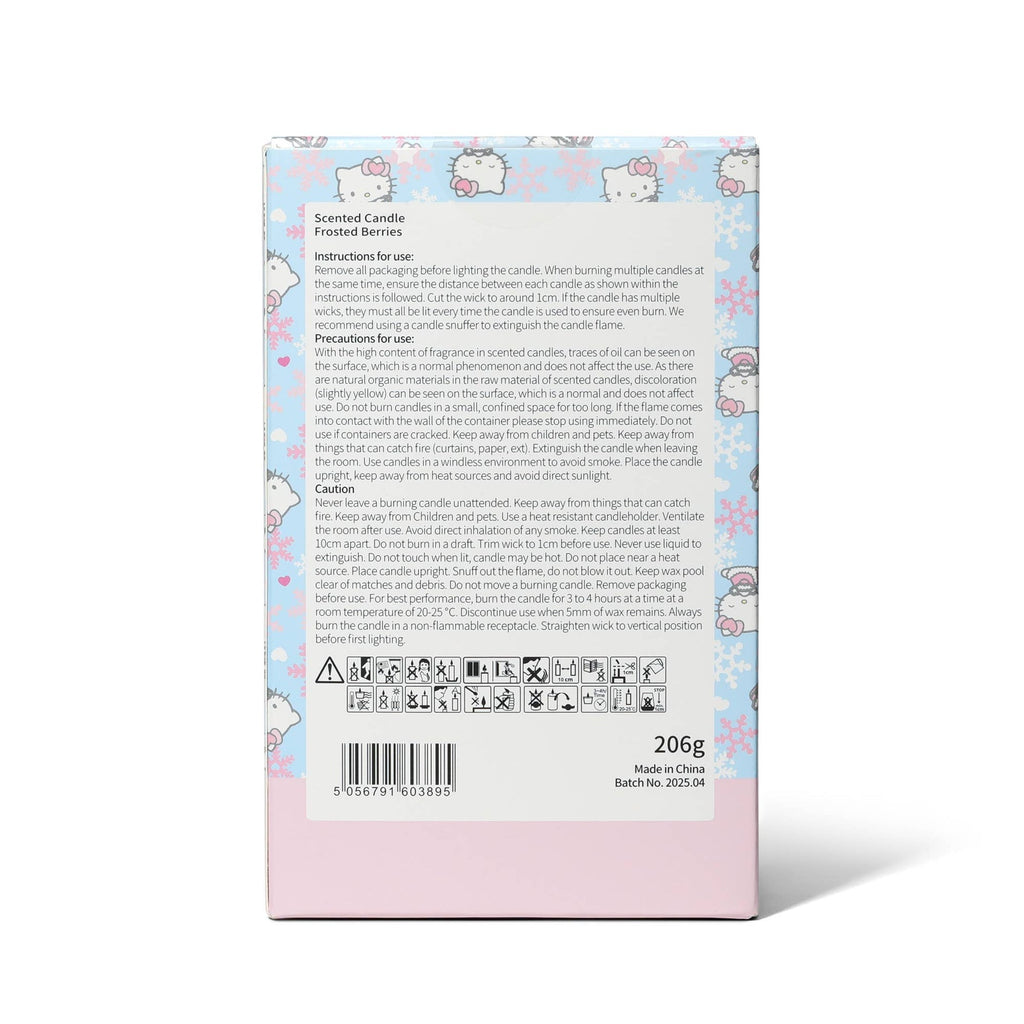 Bougie parfumée Hello Kitty Seasons, Baies Givrées, Couvercle 3D