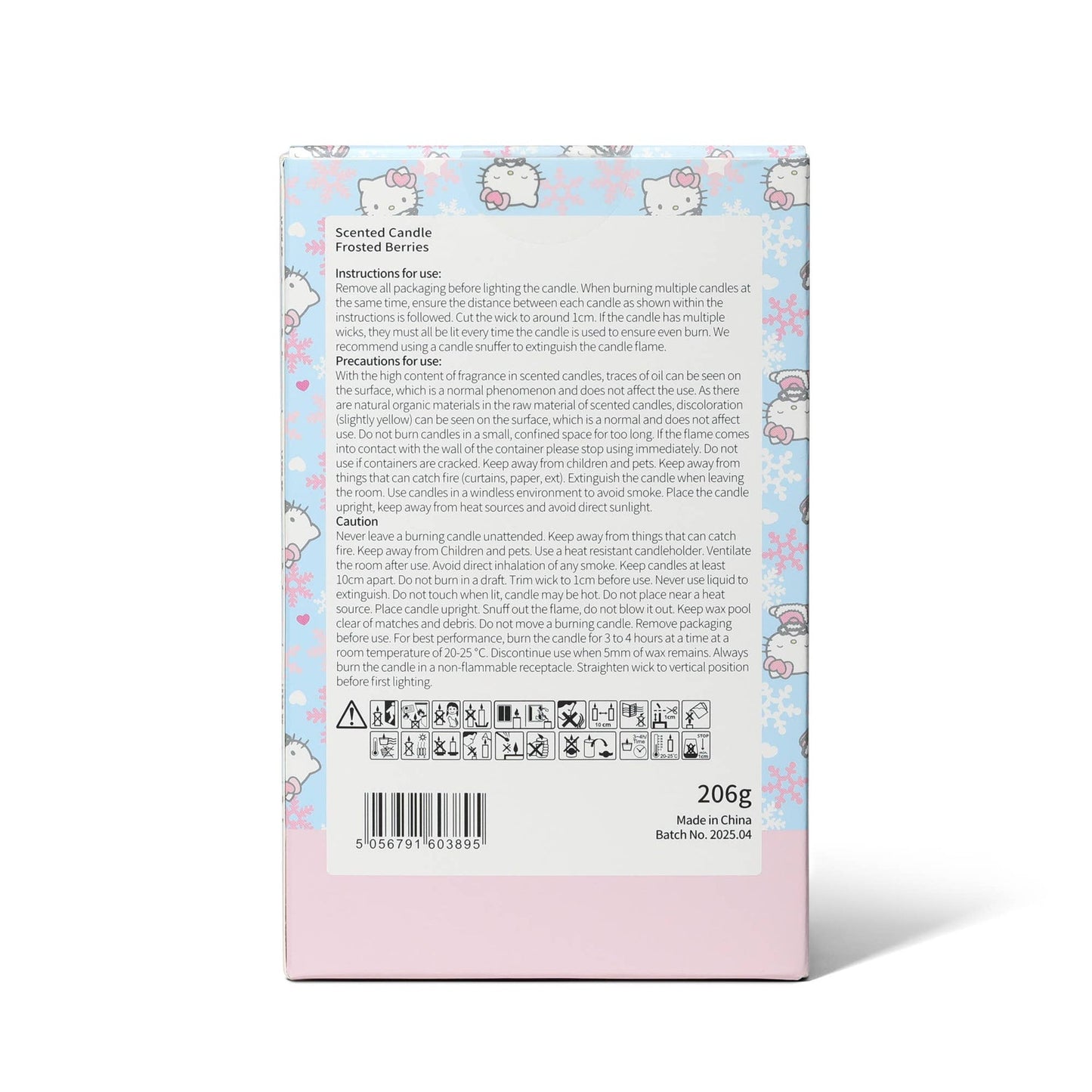 Bougie parfumée Hello Kitty Seasons, Baies Givrées, Couvercle 3D