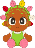 Tulip Bantu Knots Plush (9in)