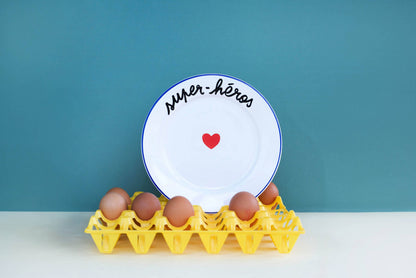 Assiette La Famille S’éclate - Super-Héros