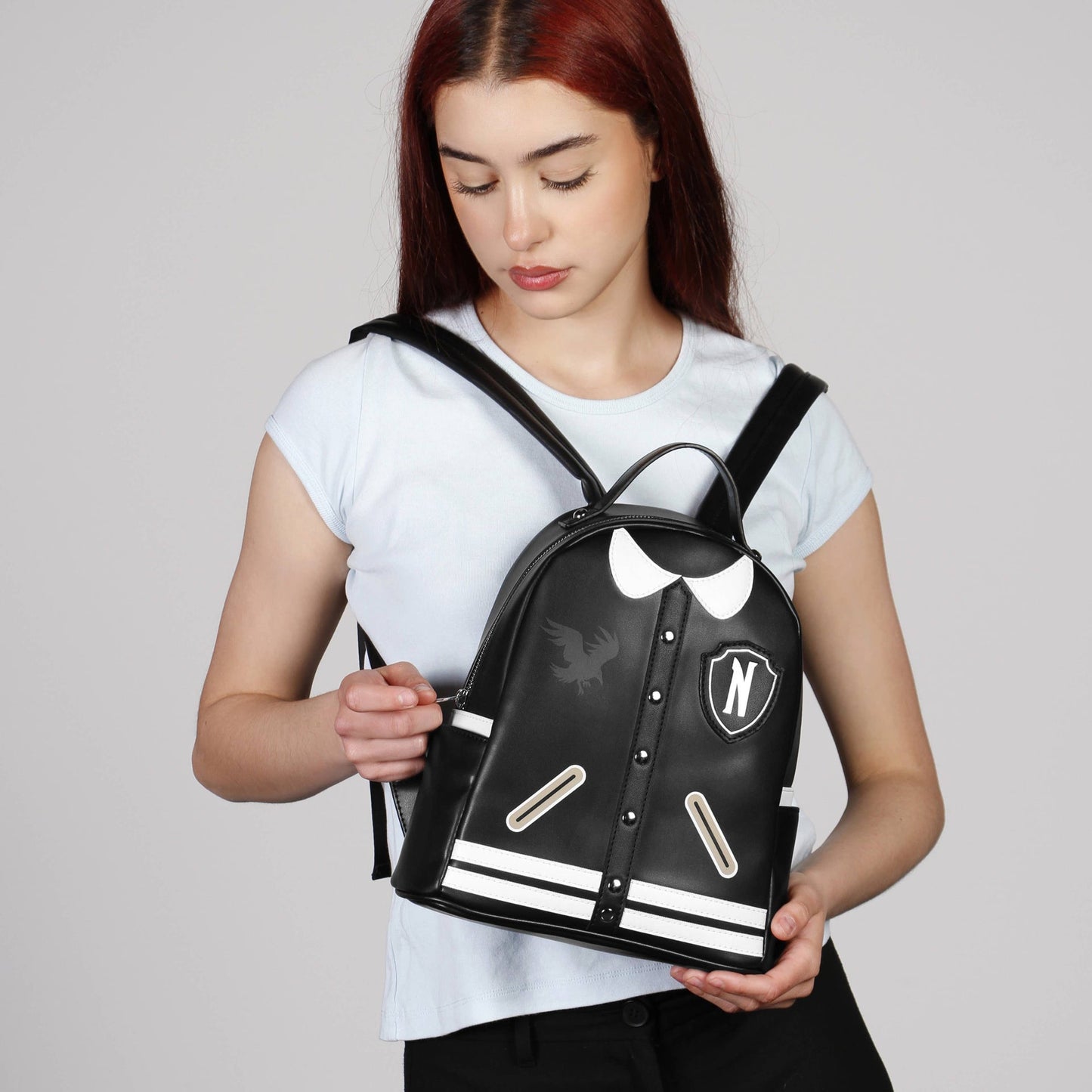 Mercredi Varsity Casual-Sac à dos Casual, Noir