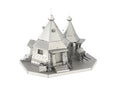MetalEarth: HARRY POTTER / LA CABANE DE HAGRID 8x6.1x6.4cm, maquette 3D en métal avec 2 feuilles, sur carte 12x17cm, 14+