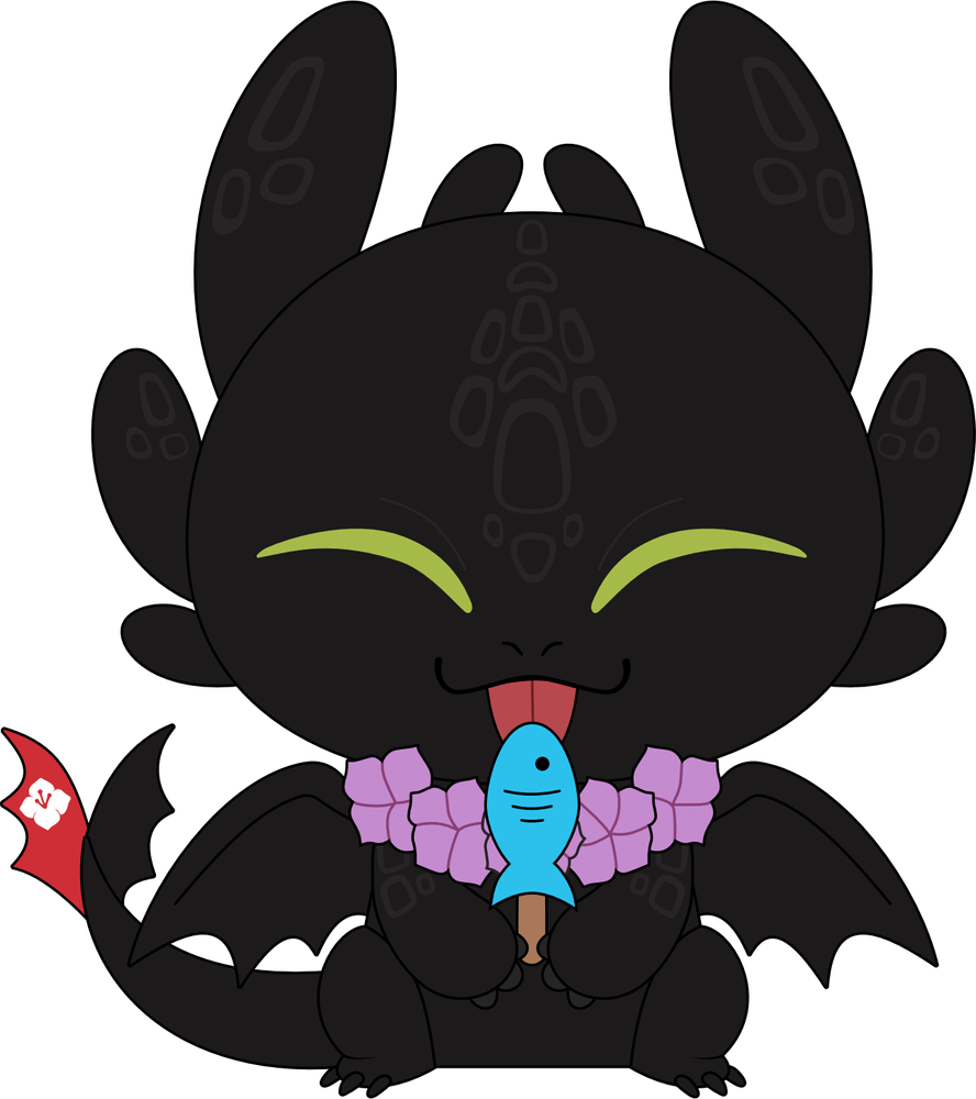 Summer Toothless Plush (9in)